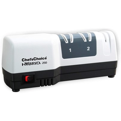 The Best Electric Knife Sharpener Option: Chef'sChoice 250 Hone Hybrid Electric and Manual