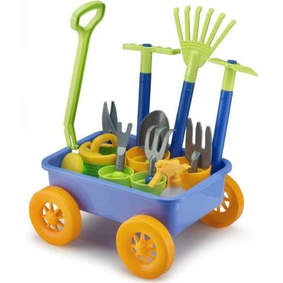 The Best Garden Sets for Kids Option: Liberty Imports Garden Wagon & Tools Toy Set
