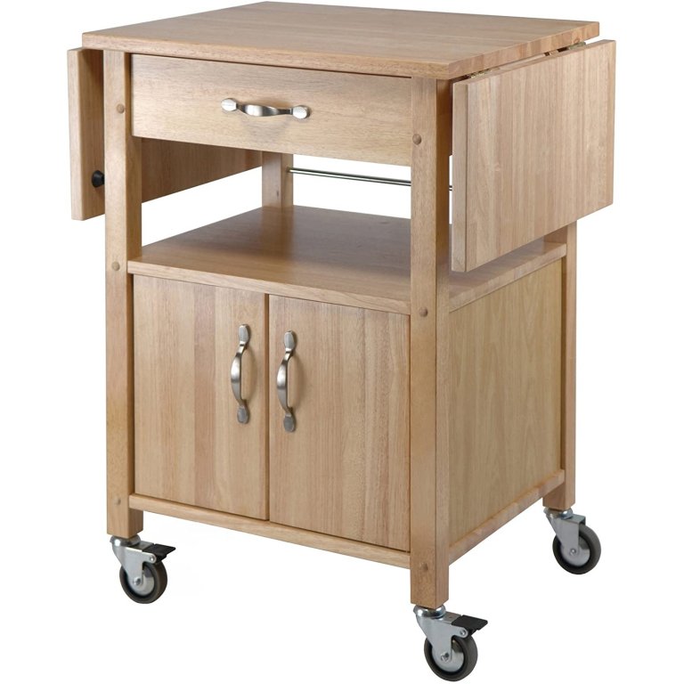 The Best Kitchen Cart Option: Winsome Wood Drop-Leaf Kitchen Cart