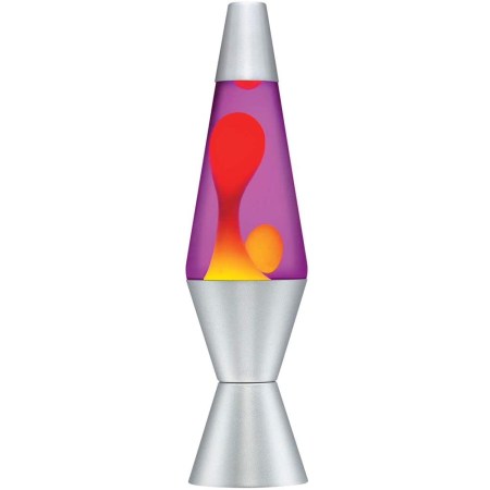 Lava the Original Lamp Yellow Wax in Purple Liquid