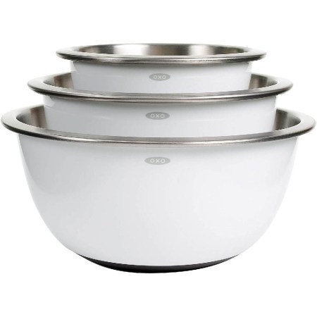 OXO Good Grips 3-Piece Stainless-Steel Bowl Set