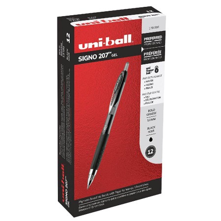 Uni-Ball 1790895 Signo 207 Retractable Gel Pen 
