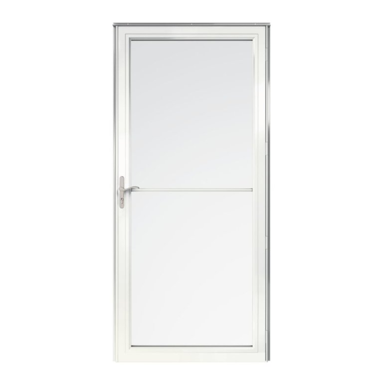  Andersen Aluminum Retractable Anytime Storm Door on a white background