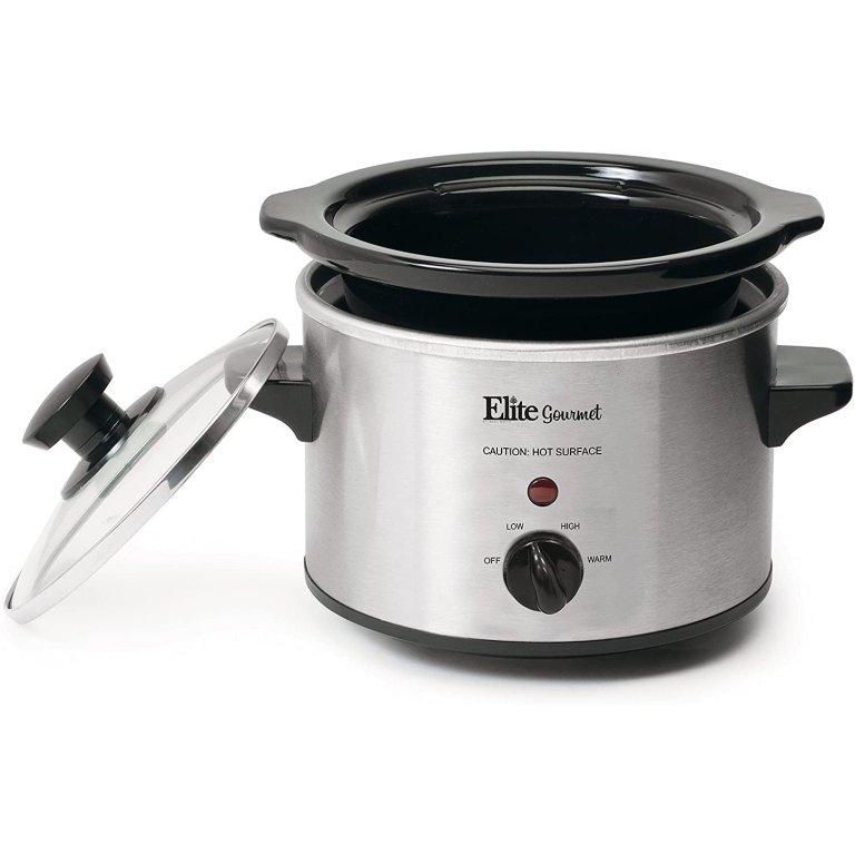 The Best Slow Cooker Option: Elite Gourmet Lid & Ceramic Pot Slow Cooker