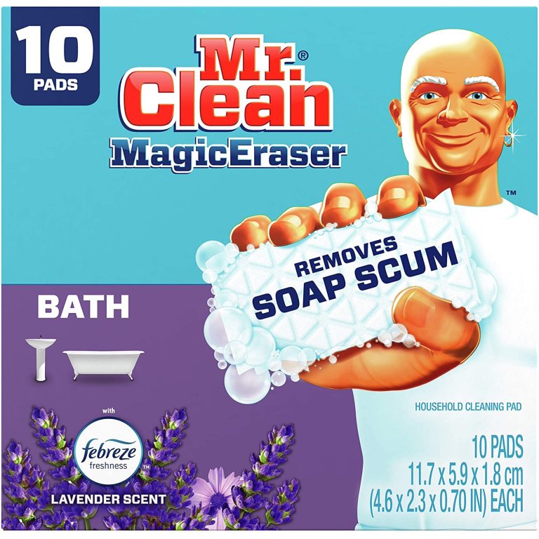  The Best Soap Scum Removers Option: Mr. Clean MagicEraser Bath Cleaning Pads
