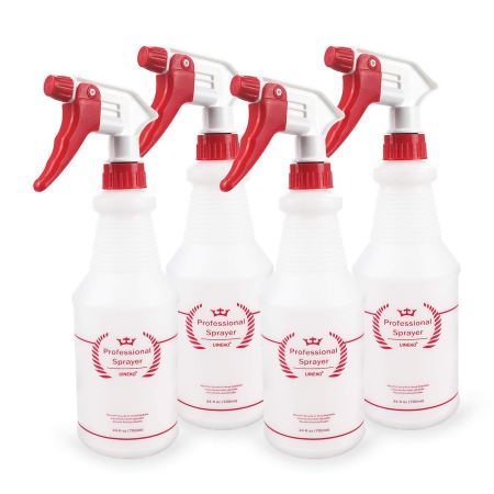 Uineko Plastic Spray Bottle (4 Pack)