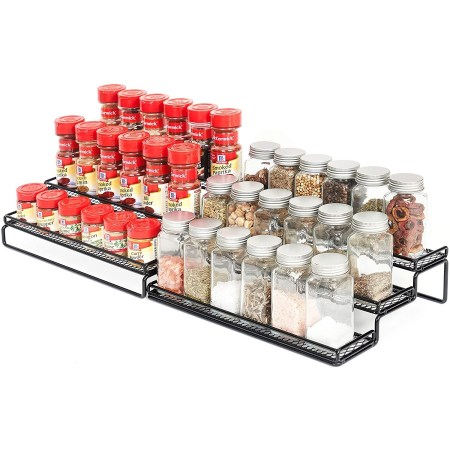 GONGSHI 3 Tier Expandable Cabinet Spice Rack