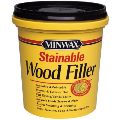 The Best Stainable Wood Option: FillerMinwax 42853000 Stainable Wood Filler, 16-Ounce