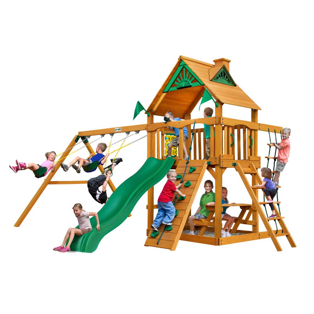 Gorilla Playsets Chateau Wooden Swing Set