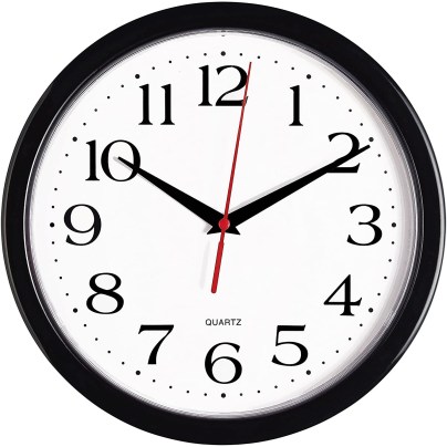 The Best Wall Clock Option: Bernhard Products Black Wall Clock