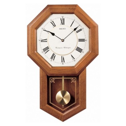 The Best Wall Clock Option: Seiko Light Oak Traditional Schoolhouse Wall Clock