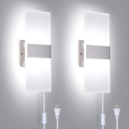 TRLIFE Cool White Acrylic Wall Sconce Lighting