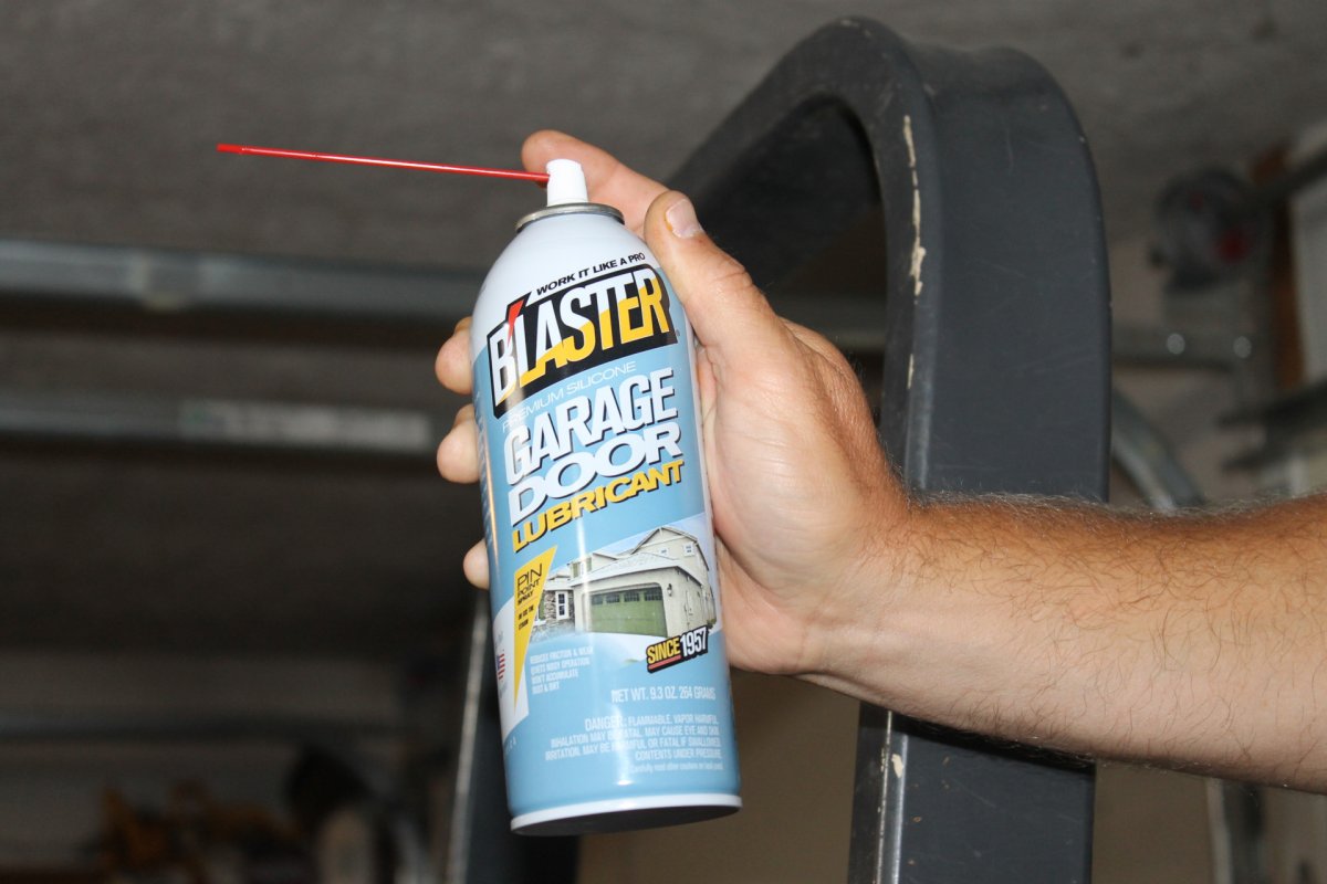 Blaster garage door lubricant