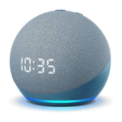 The Best Clock Radio Option: Amazon All-new Echo Dot Smart Speaker with clock