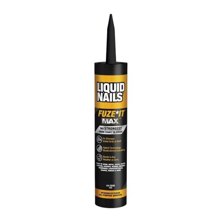  The Best Construction Adhesive Option Liquid Nails Fuze It Max Polymer-Based Adhesive