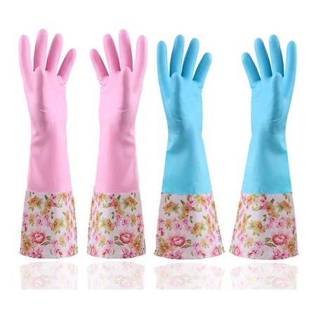 KINGFINGER Rubber Latex Waterproof Dishwashing Gloves