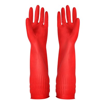 The Best Dishwashing Gloves Option: YSLON Rubber Cleaning Gloves