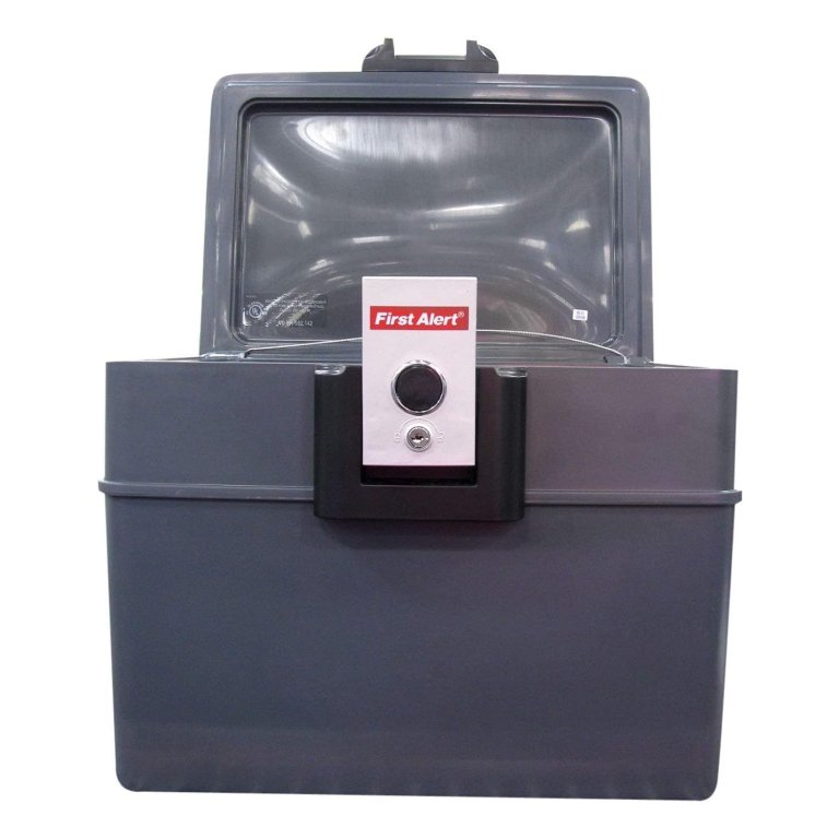  First Alert Water and Fire Protector File Chest on a white background