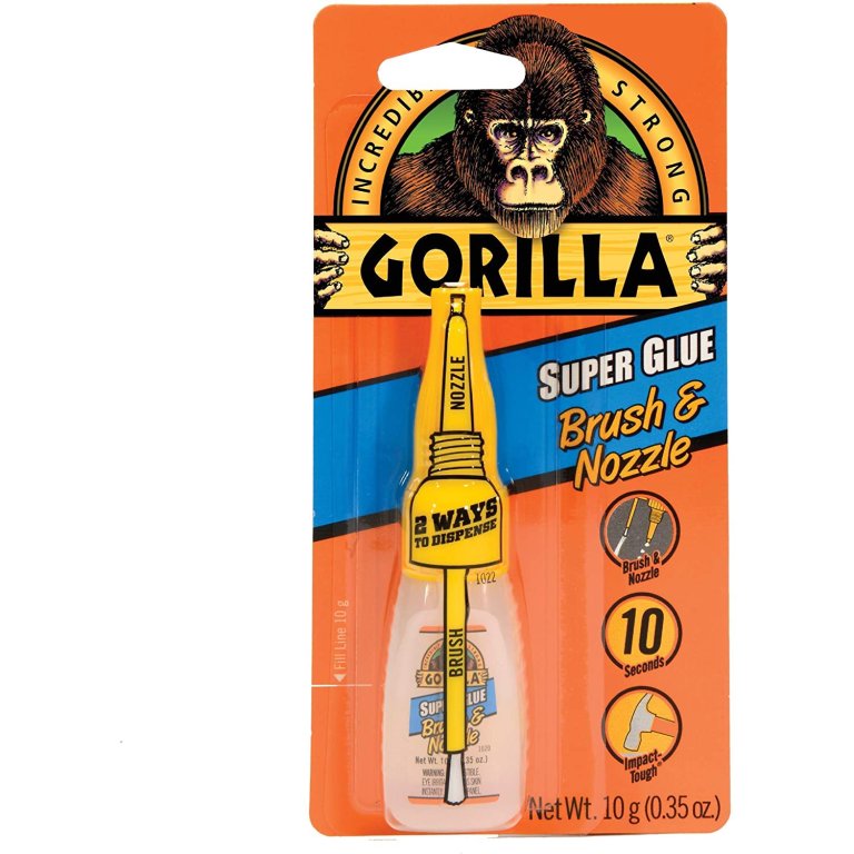  The Best Glue for Glass Repairs Option: Gorilla Super Glue with Brush & Nozzle Applicator