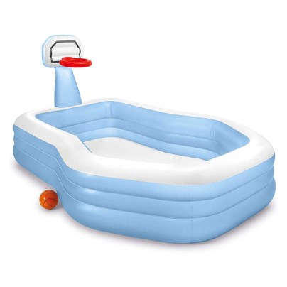 The Best Inflatable Pool Option: Intex Swim Center Shootin’ Hoops Inflatable Pool