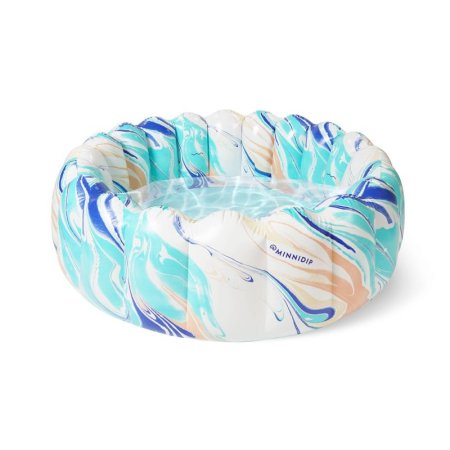  The Best Inflatable Pool Option: Minnidip Tufted Pool Water Color Swirl