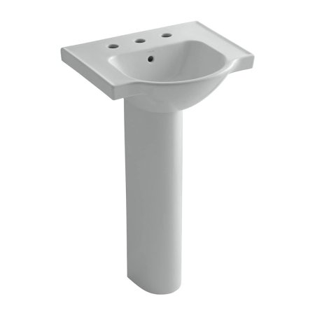  The Best Pedestal Sink Option: KOHLER Veer Ceramic Pedestal Sink with Overflow