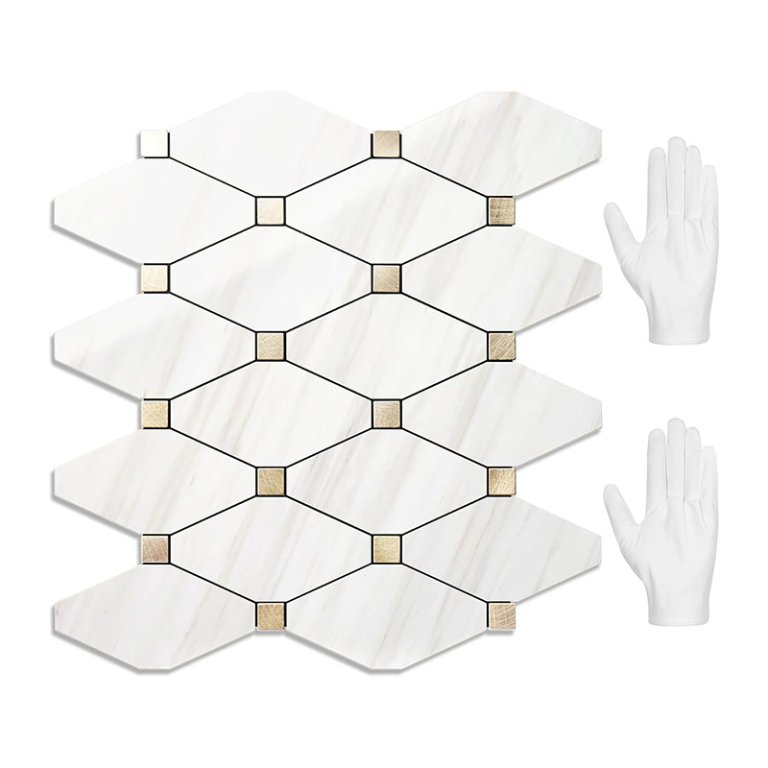  The Best Peel-and-Stick Backsplash Option Stickgoo PVC Metal Mosaic Peel-and-Stick Backsplash