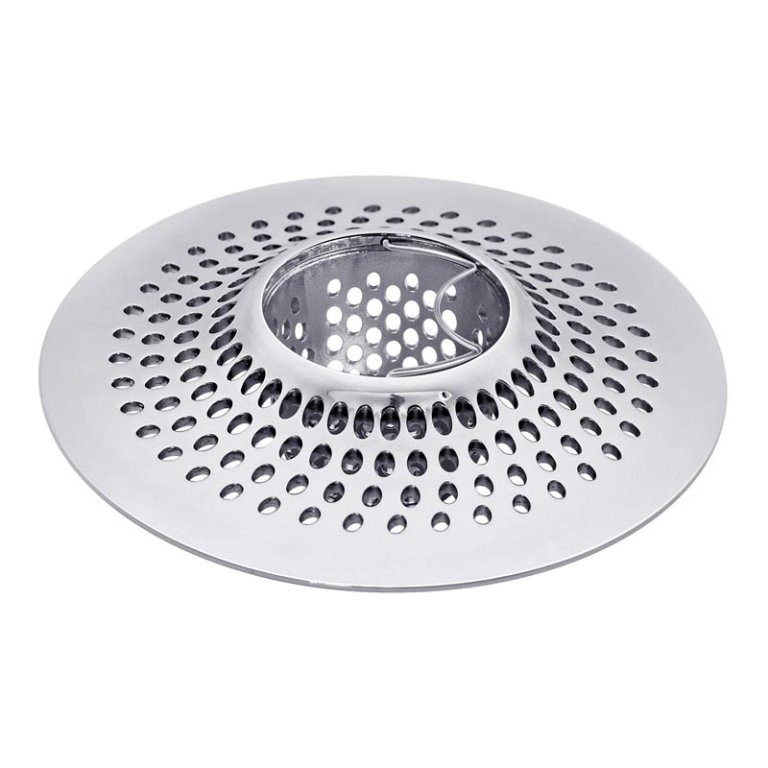  Lekeye Stainless Steel Drain Hair Catcher on a white background