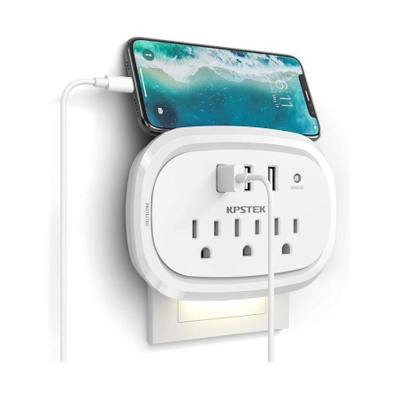 KPSTEK USB Wall Charger Outlet and Night Light