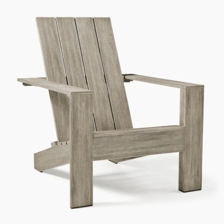 West Elm Portside Outdoor Adirondack Chair u0026 Ottoman