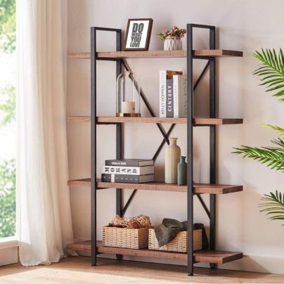 The Best Bookshelves Option: HSH Solid Wood Bookshelf