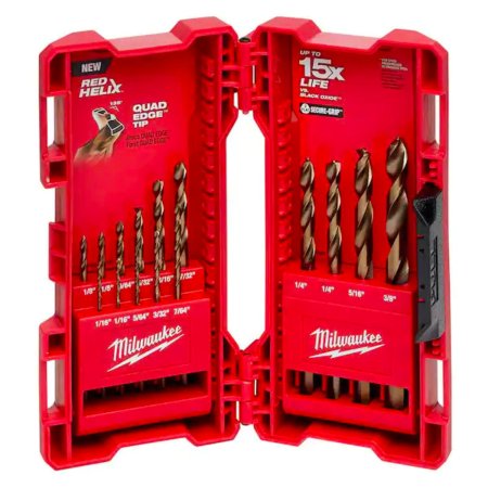  The Best Drill Bits for Stainless Steel Option: Milwaukee 15-Piece Cobalt Red Helix Drill Bit Kit