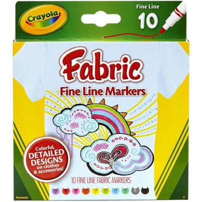 The Best Fabric Markers Option: Crayola Fabric Markers, At Home Crafts for Kids