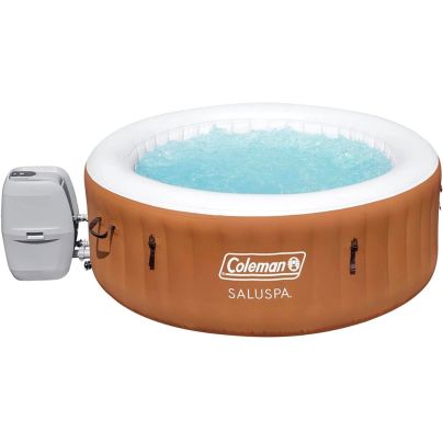 The Coleman SaluSpa Ponderosa AirJet Inflatable Hot Tub on a white background.