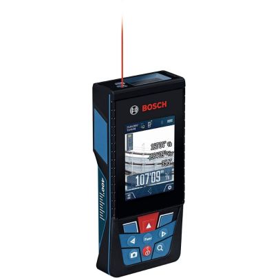 The Bosch GLM400CL Blaze Outdoor 400-Foot Laser Measure on a white background.