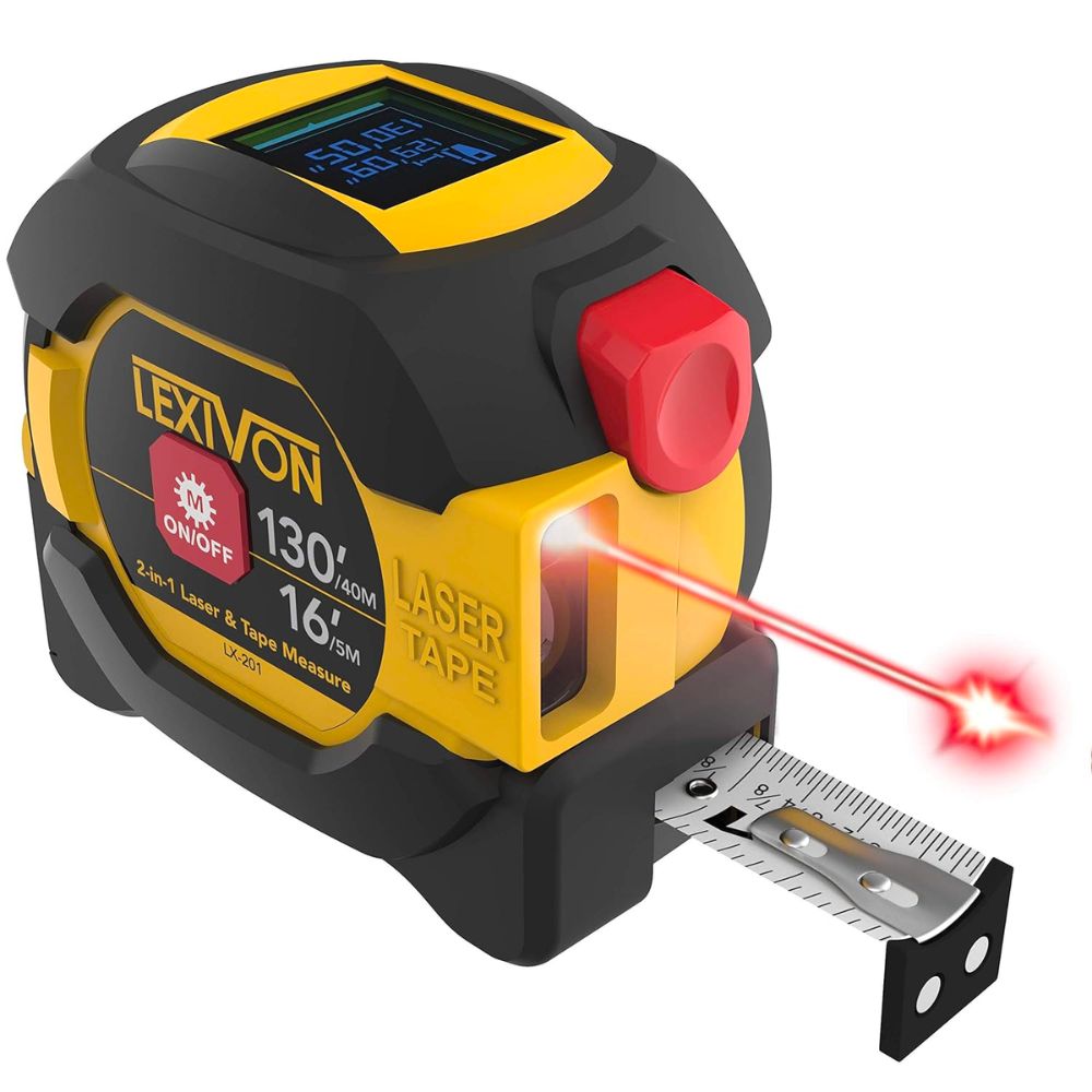 Lexivon 2-in-1 Digital Laser Tape Measure