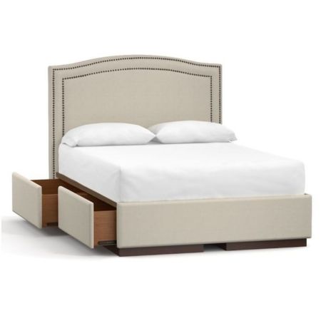Tamsen Curved Upholstered Storage Platform Bed