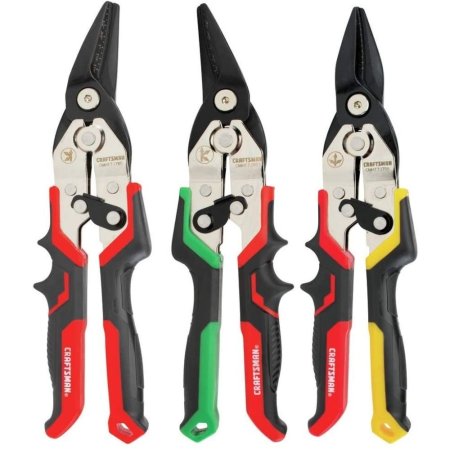 The Craftsman Aviation Snips Set on a white background.