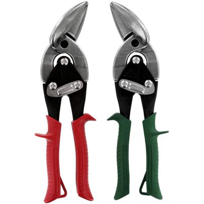 The Best Tin Snips Option: MIDWEST Aviation Snip Set - Left and Right Cut Offset