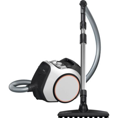 The Miele Boost CX1 Parquet Bagless Canister Vacuum on a white background.