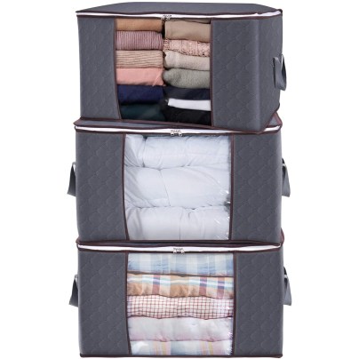 The Best Storage Bins Option: Lifewit 90-Liter Clothes Storage Bag Organizer