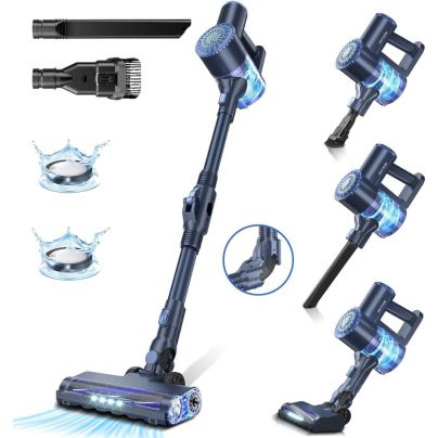 The Best Cordless Vacuums Options: Prettycare Lightweight 6-in-1 Stick Vacuum