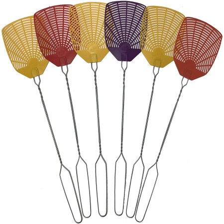 W4W Extra Long Handle 6 Pack Fly Swatters