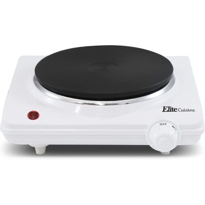 The Elite Cuisine Countertop Burner on a white background.