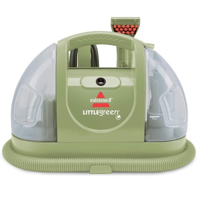 The Bissell Little Green Portable Carpet Cleaner on a white background.