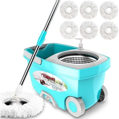 The Best Spin Mop Option: Tsmine Spin Mop & Bucket System