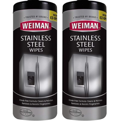 Best Stainless Steel Cleaner Options: Weiman Stainless Steel Cleaner Wipes