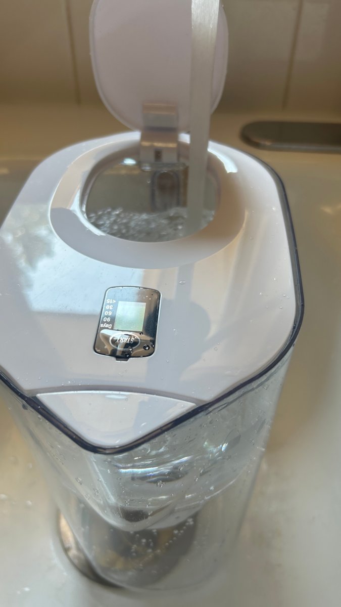 filling the Epic Water Filters Pure XP Water Filter Pitcher