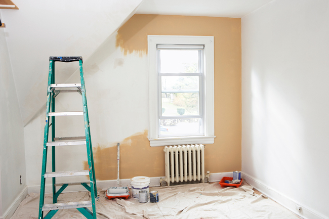 pro painting tip use a drywall knife