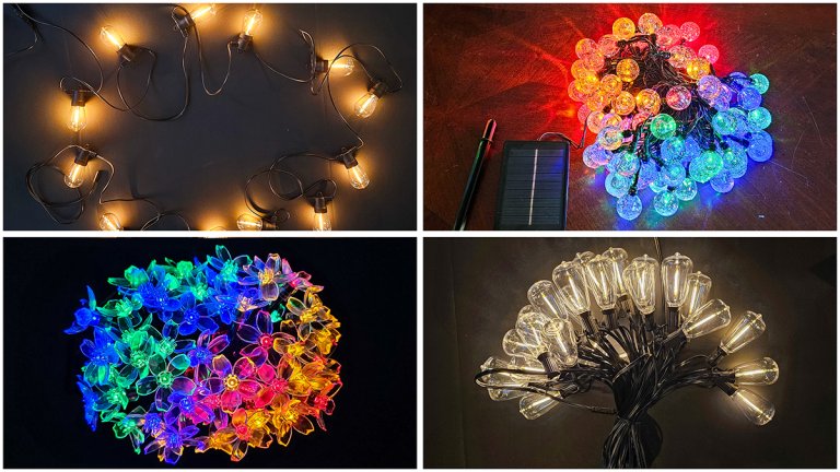 All Four Solar String Lights